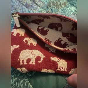 Thirty-One Reversible Pouch - Safari Weave NWT